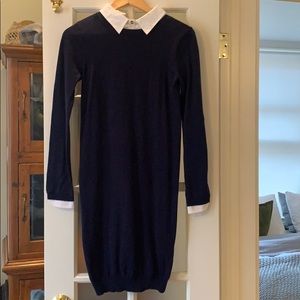 Seraphine maternity navy blue dress